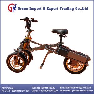 Vespa eléctrica plegable de 3 ruedas con asiento